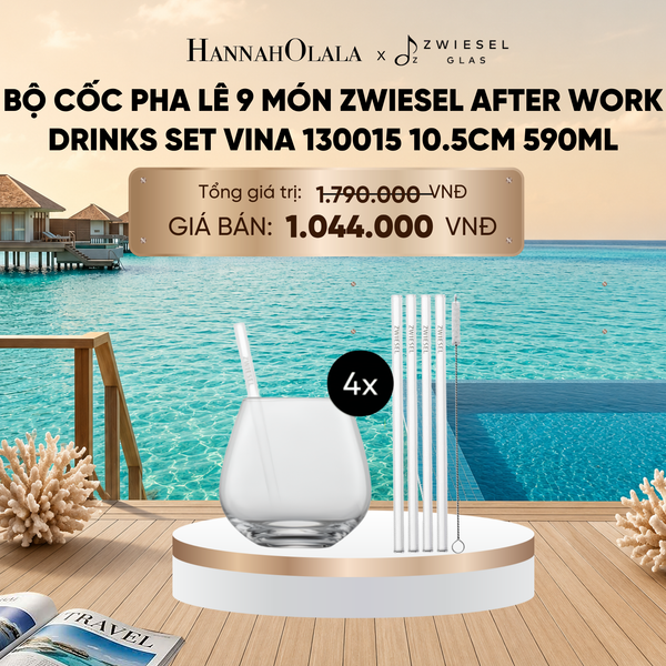  BỘ CỐC PHA LÊ 9 MÓN ZWIESEL AFTER WORK DRINKS SET VINA 130015 10.5CM 590ML_ D1378 