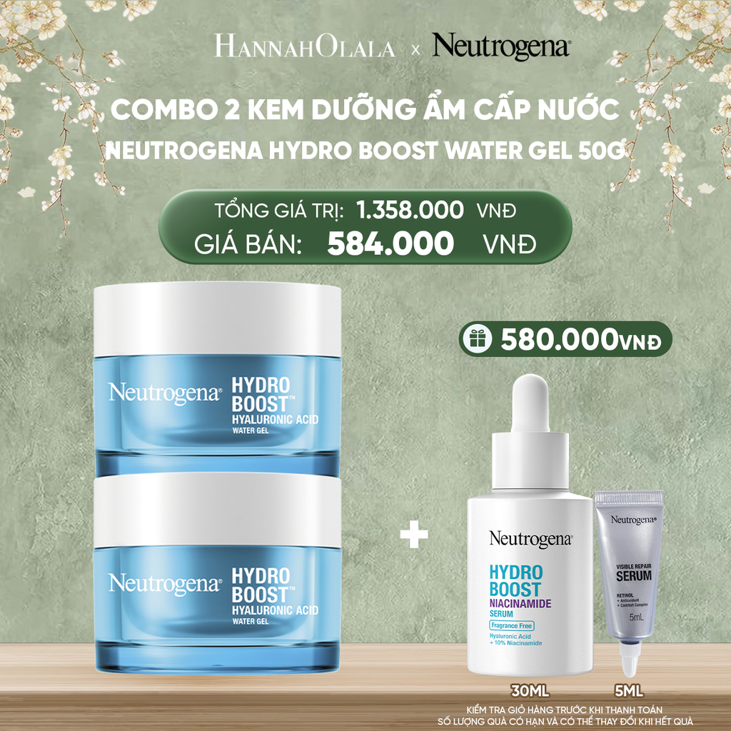  DEAL 2: COMBO 2 KEM DƯỠNG ẨM CẤP NƯỚC NEUTROGENA HYDRO BOOST WATER GEL 50G 