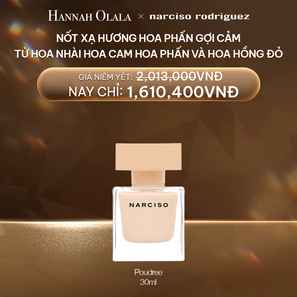  DEAL 34:  NƯỚC HOA NARCISO RODRIGUEZ NARCISO EAU DE PARFUM POUDREE 30ML 