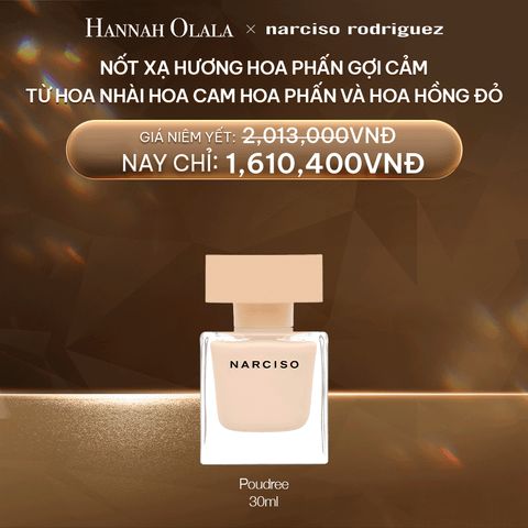  DEAL 34:  NƯỚC HOA NARCISO RODRIGUEZ NARCISO EAU DE PARFUM POUDREE 30ML 