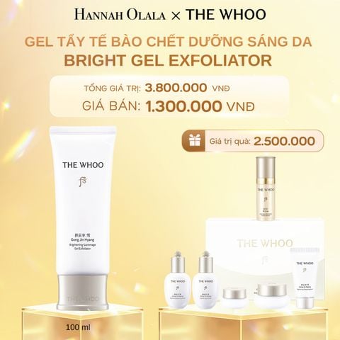  C658_DEAL 13: GEL TẨY TẾ BÀO CHẾT DƯỠNG SÁNG DA THE WHOO GONGJINHYANG BRIGHT GEL EXFOLIATOR 100ML 