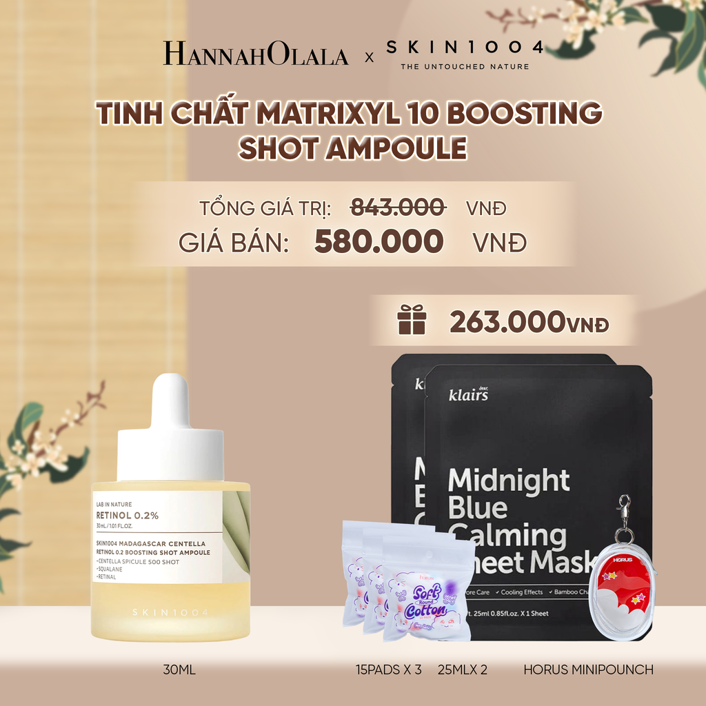  SKIN1004 TINH CHẤT MADAGASCAR CENTELLA RETINOL 0.2 BOOSTING SHOT AMPOULE 30ML (IP04) - A1103 
