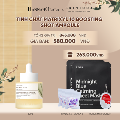  SKIN1004 TINH CHẤT MADAGASCAR CENTELLA RETINOL 0.2 BOOSTING SHOT AMPOULE 30ML (IP04) - A1103 