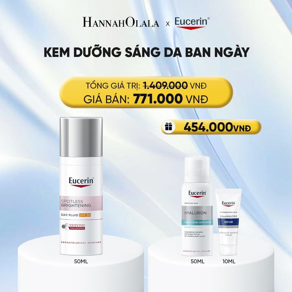  KEM DƯỠNG NGÀY GIẢM THÂM NÁM & SÁNG DA EUCERIN SPOTLESS BRIGHTENING SPF30 50ML - DEAL 13 