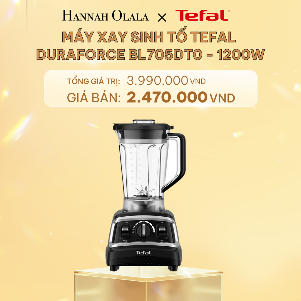  C433_DEAL 6.2: MÁY XAY SINH TỐ TEFAL DURAFORCE BL705DT0 - 1200W 