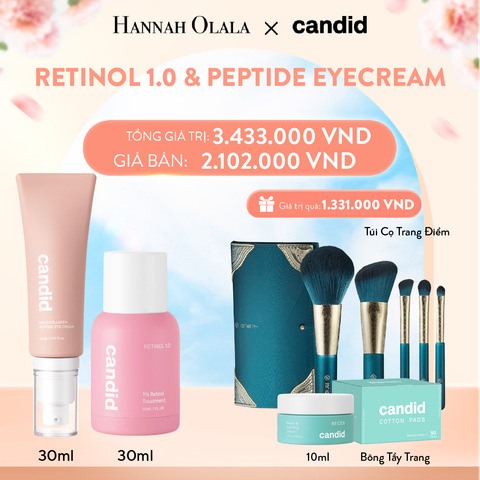  A148_DEAL 13: RETINOL 1.0% & PEPTIDE EYECREAM
BỘ ĐÔI CHỐNG LÃO HÓA TOÀN DIỆN, CẢI THIỆN NẾP NHĂN CHO DA MẮT VÀ GƯƠNG MẶT 
