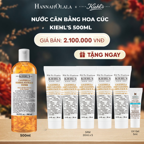  NƯỚC CÂN BẰNG HOA CÚC KIEHL'S CALENDULA HERBAL EXTRACT ALCOHOL-FREE TONER 500ML - A126 