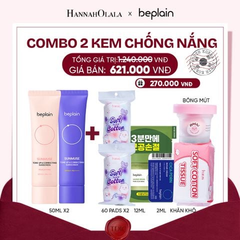  COMBO 2 KCN: BEPLAIN KEM CHỐNG NẮNG SUNMUSE SUNSCREEN 50ML BẤT KỲ_M29 