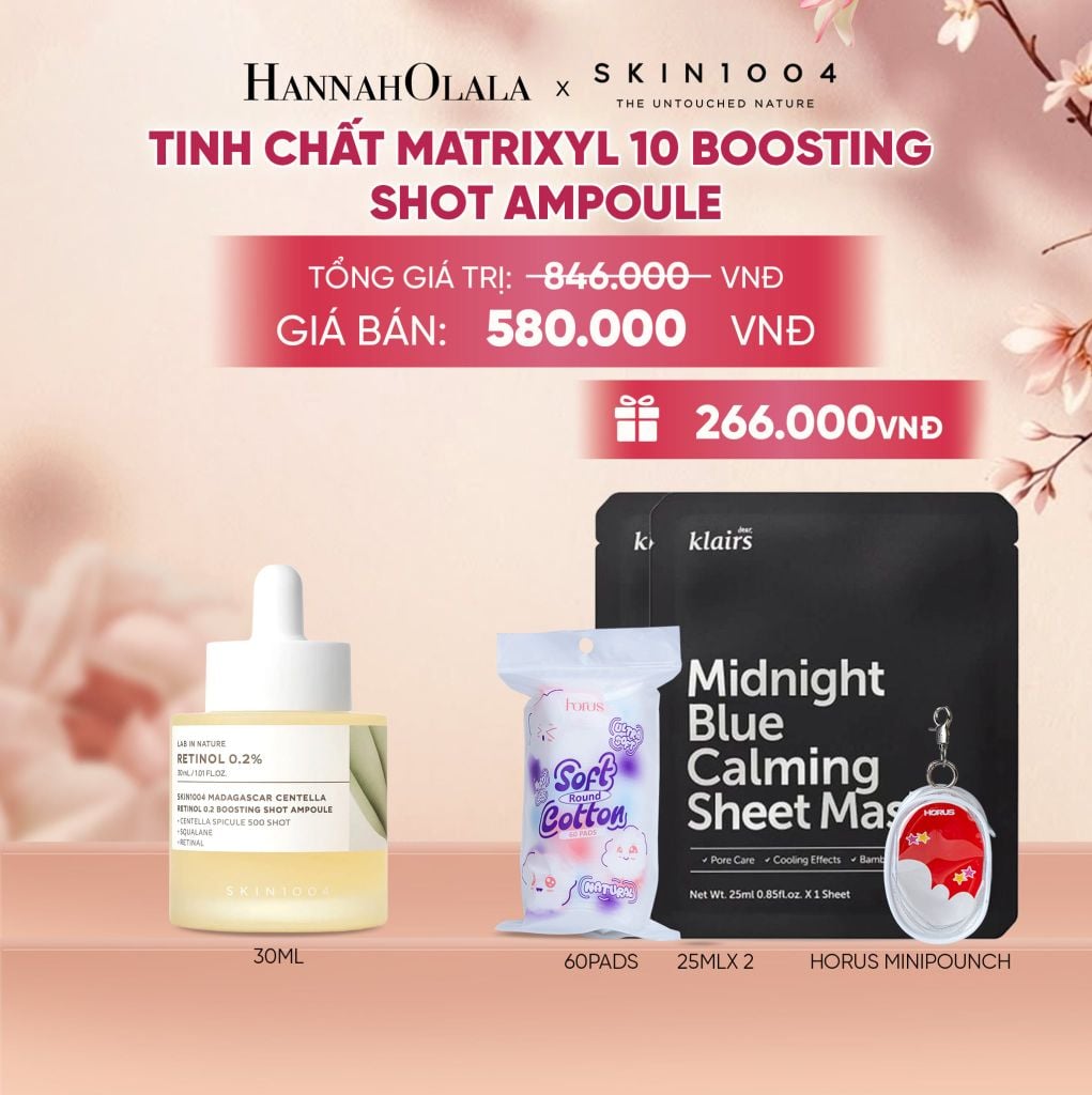  NEW SKU SKIN1004 TINH CHẤT MADAGASCAR CENTELLA RETINOL 0.2 BOOSTING SHOT AMPOULE 30ML (IP04) - A513 