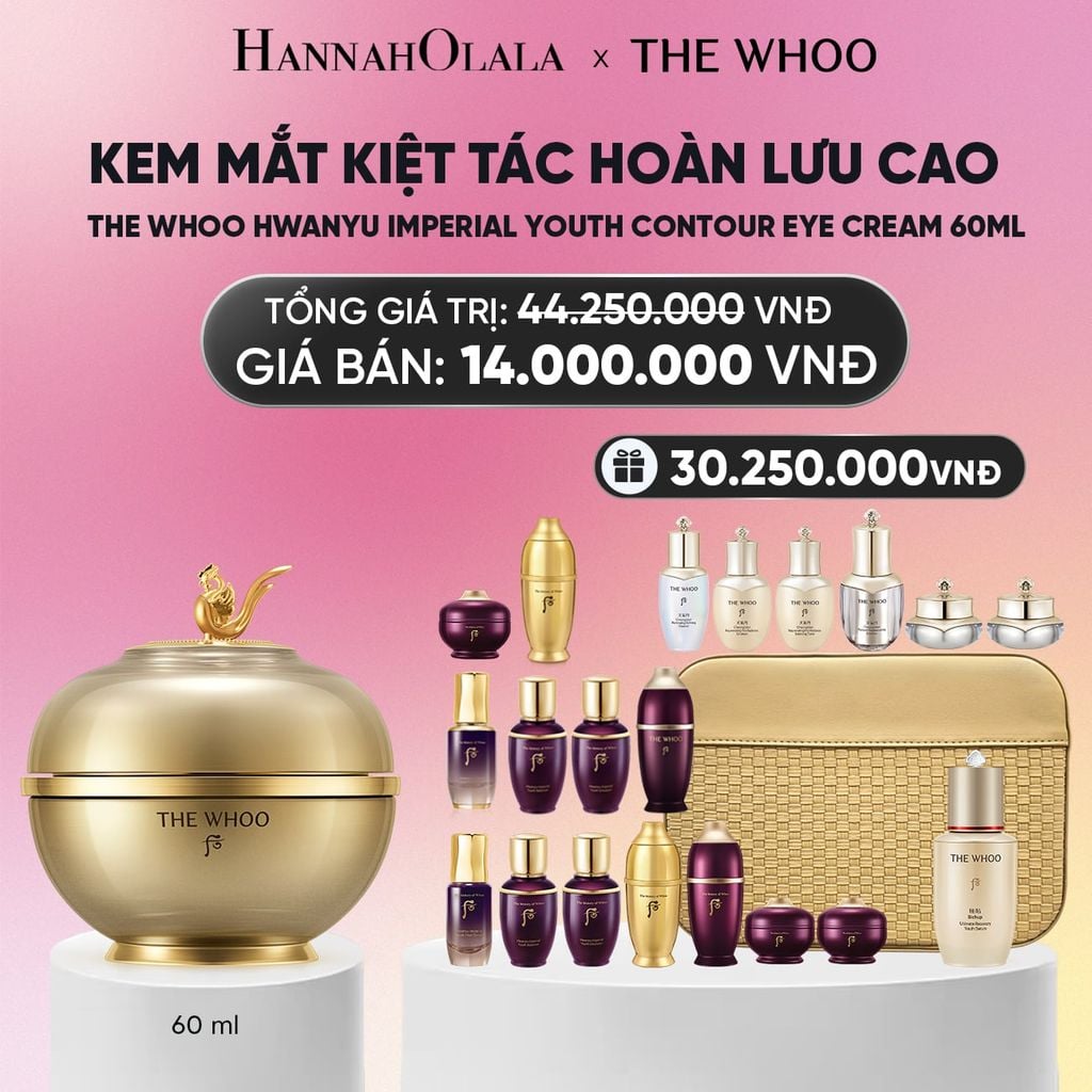  BỘ KEM MẮT KIỆT TÁC HOÀN LƯU CAO THE WHOO HWANYU IMPERIAL YOUTH CONTOUR EYE CREAM 60ML SPECIAL SET_A211 