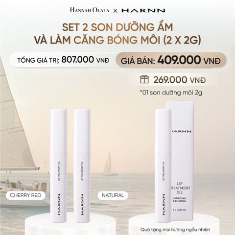  SET 2 SON DƯỠNG ẨM VÀ LÀM CĂNG BÓNG MÔI HARNN (2 X 2G) _ DEAL 13 