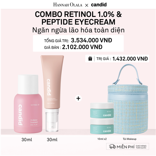  DEAL 13: RETINOL 1.0% 30ML & PEPTIDE EYECREAM 30ML 