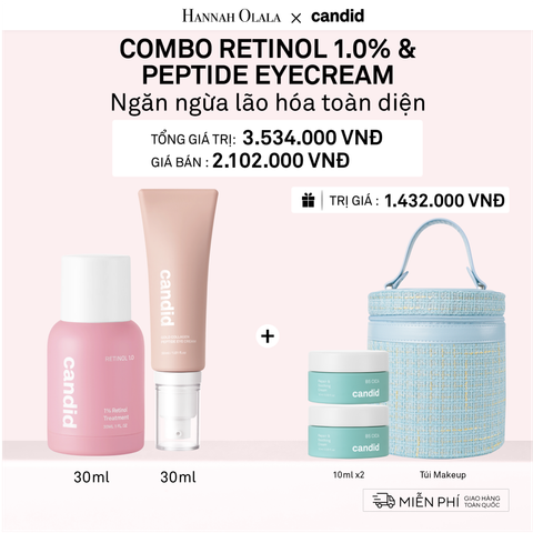  DEAL 13: RETINOL 1.0% 30ML & PEPTIDE EYECREAM 30ML 