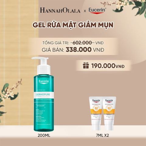  GEL RỬA MẶT EUCERIN DERMOPURE CLINICAL PURIFYING CLEANSER 200ML - A1213 