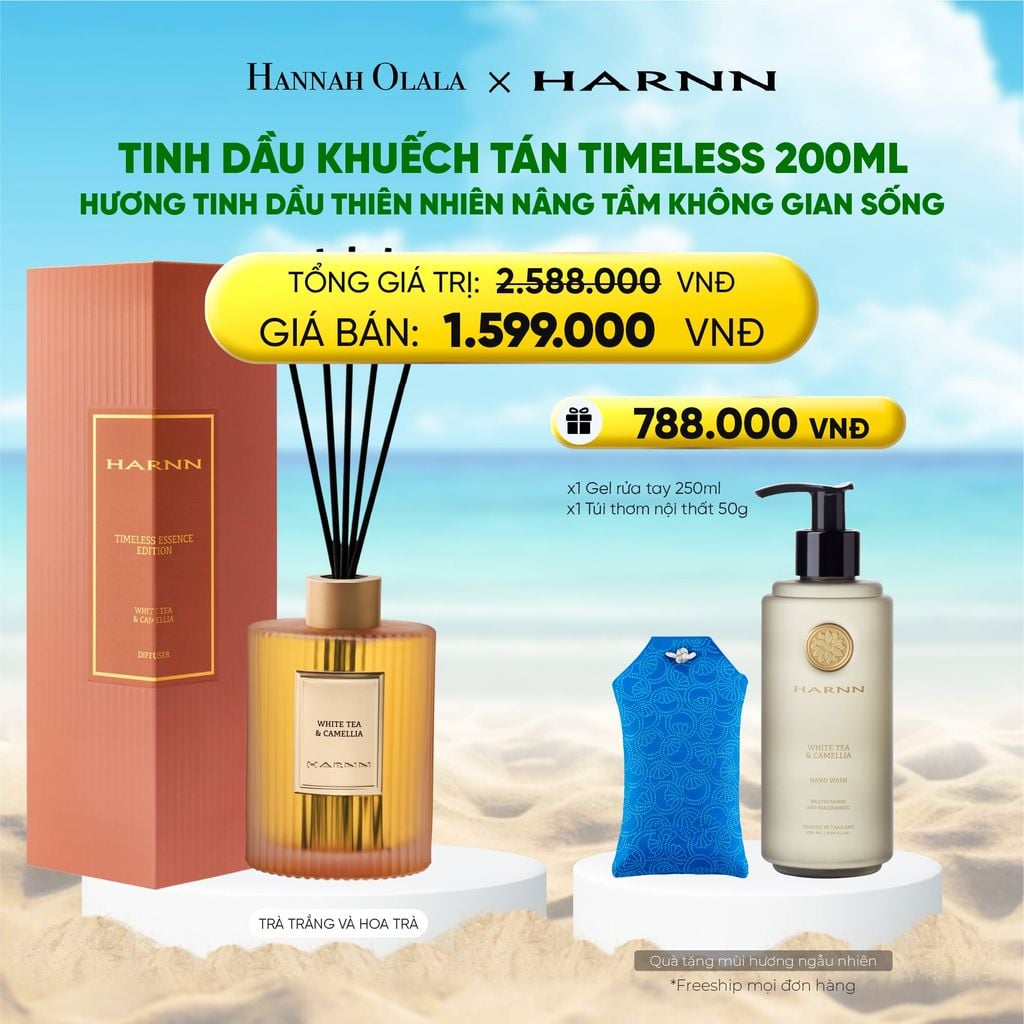  DEAL 13: [HARNN NEW COLLECTION] TINH DẦU KHUẾCH TÁN TIMELESS 200ML HƯƠNG TINH DẦU THIÊN NHIÊN NÂNG TẦM KHÔNG GIAN SỐNG 
