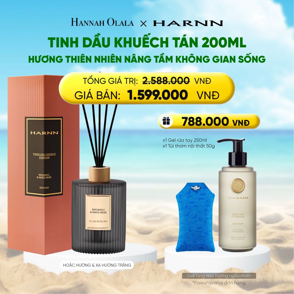  [HARNN NEW COLLECTION] TINH DẦU KHUẾCH TÁN TIMELESS 200ML HƯƠNG TINH DẦU THIÊN NHIÊN NÂNG TẦM KHÔNG GIAN SỐNG 