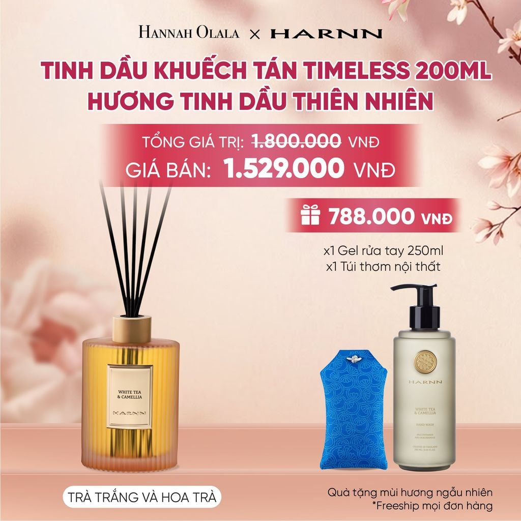  [HARNN NEW COLLECTION] TINH DẦU KHUẾCH TÁN TIMELESS 200ML HƯƠNG TINH DẦU THIÊN NHIÊN NÂNG TẦM KHÔNG GIAN SỐNG - A1906 