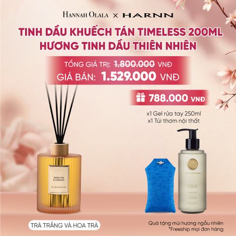  [HARNN NEW COLLECTION] TINH DẦU KHUẾCH TÁN TIMELESS 200ML HƯƠNG TINH DẦU THIÊN NHIÊN NÂNG TẦM KHÔNG GIAN SỐNG - A1906 