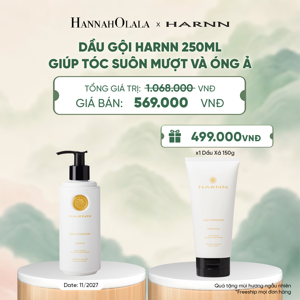  DẦU GỘI HARNN 250ML GIÚP TÓC SUÔN MƯỢT VÀ ÓNG Ả - A4065 