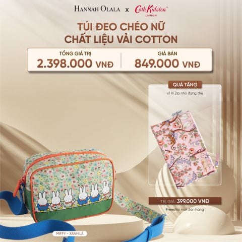  DEAL 13: TÚI ĐEO CHÉO NỮ CATH KIDSTON CHẤT LIỆU VẢI COTTON 