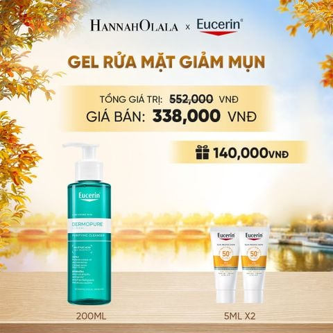  GEL RỬA MẶT EUCERIN DERMOPURE CLINICAL PURIFYING CLEANSER 200ML - E917 