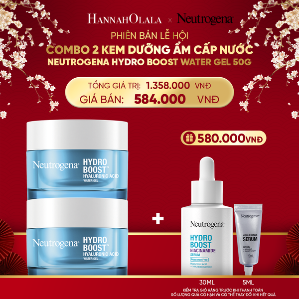  DEAL 2: COMBO 2 KEM DƯỠNG ẨM CẤP NƯỚC NEUTROGENA HYDRO BOOST WATER GEL 50G 