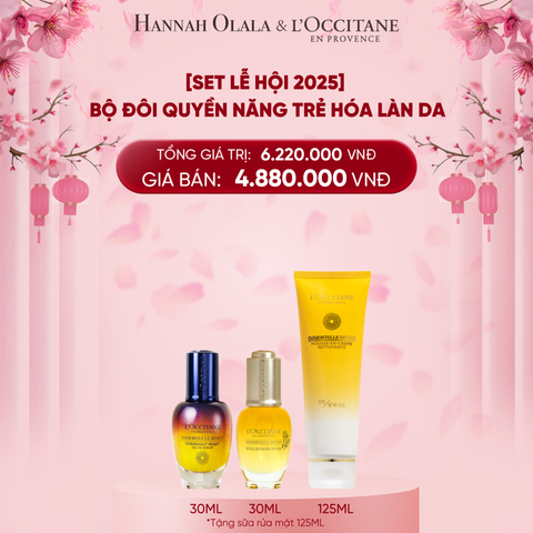  DEAL 13: [SET LỄ HỘI] BỘ ĐÔI QUYỀN NĂNG TRẺ HÓA LÀN DA 