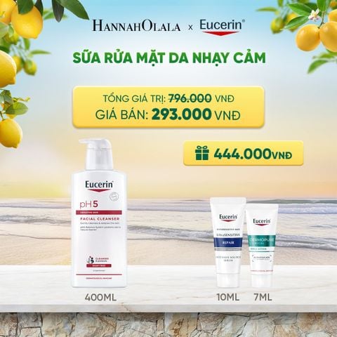  SỮA RỬA MẶT KHÔNG GÂY KÍCH ỨNG CHO DA NHẠY CẢM EUCERIN PH5 FACIAL CLEANSER 400ML DEAL 13: - A1314 