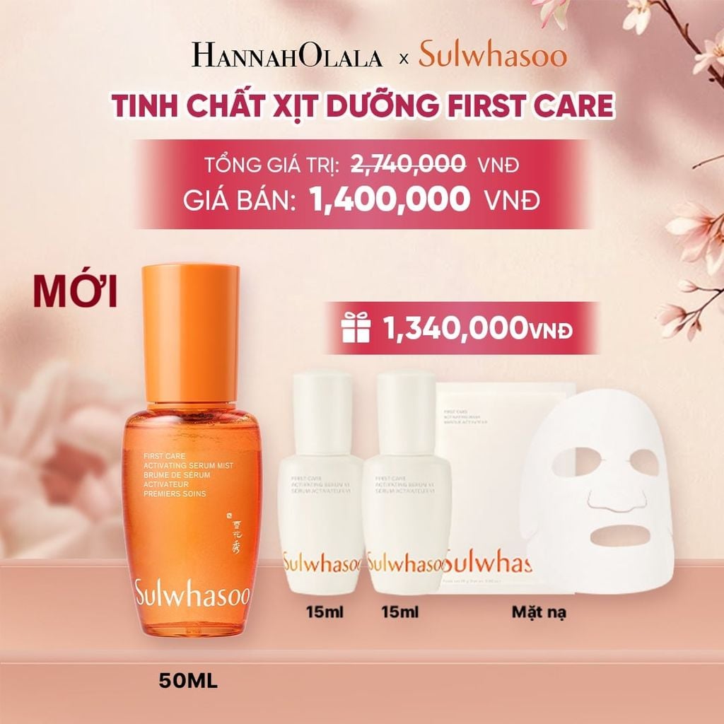  MỚI - XỊT KHOÁNG FIRST CARE MIST TĂNG CƯỜNG HÀNG RÀO BẢO VỆ DA 50ML - A503 