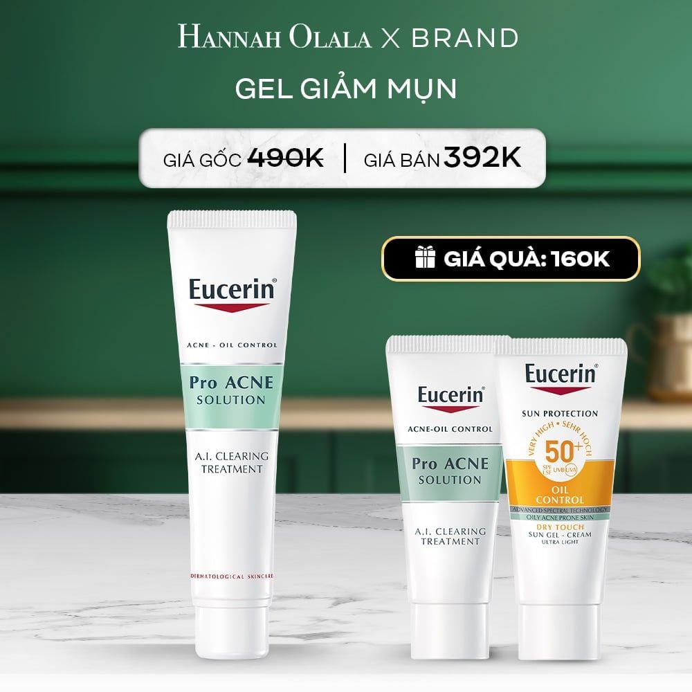  A56_DEAL 08: GEL GIẢM MỤN SAU 1 TUẦN EUCERIN PRO ACNE A.I CLEARING TREATMENT 40ML 