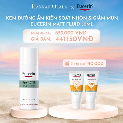  C784_DEAL 07: KEM DƯỠNG ẨM KIỂM SOÁT NHỜN & GIẢM MỤN EUCERIN MATT FLUID 50ML 