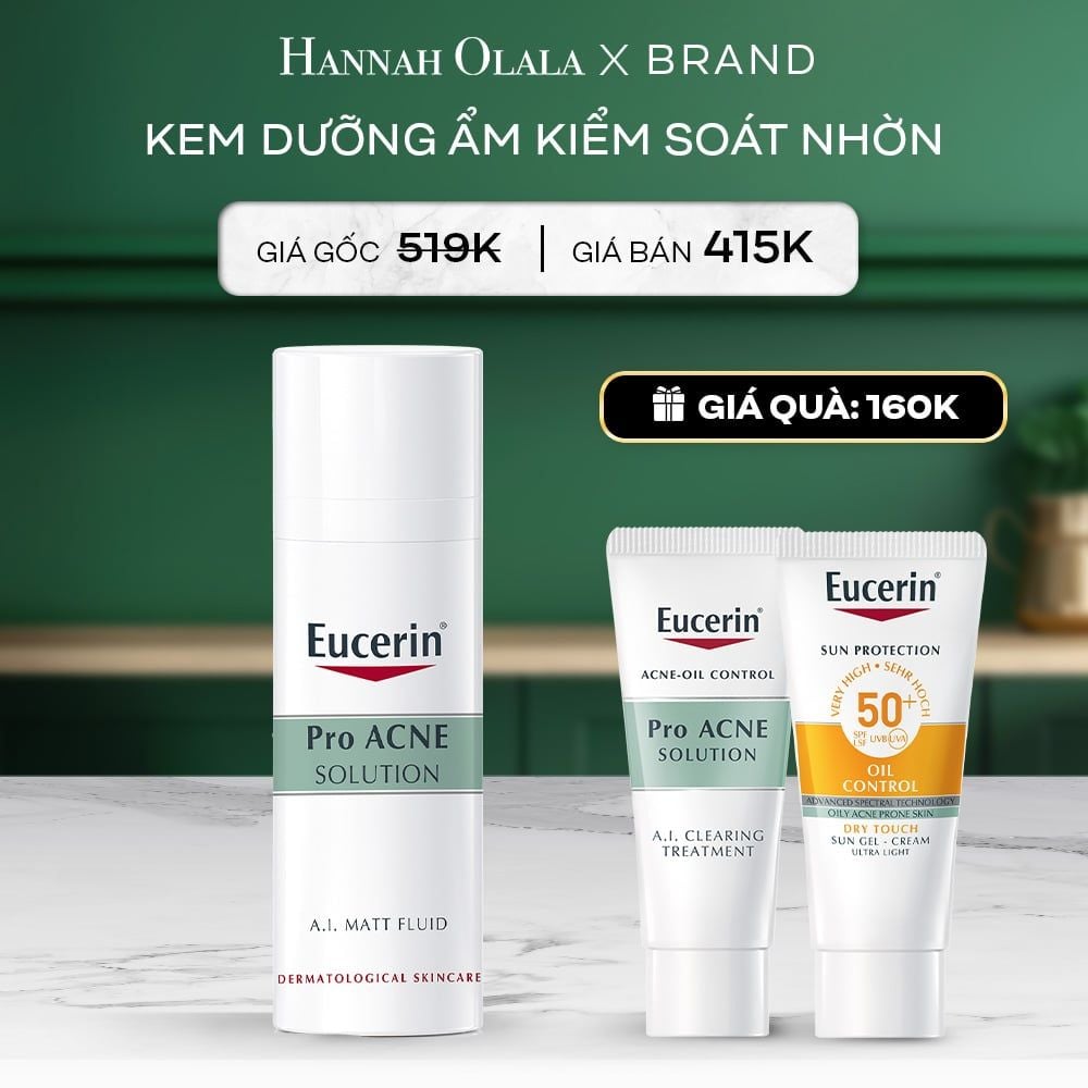  A57_DEAL 09: KEM DƯỠNG ẨM KIỂM SOÁT NHỜN & GIẢM MỤN EUCERIN MATT FLUID 50ML 