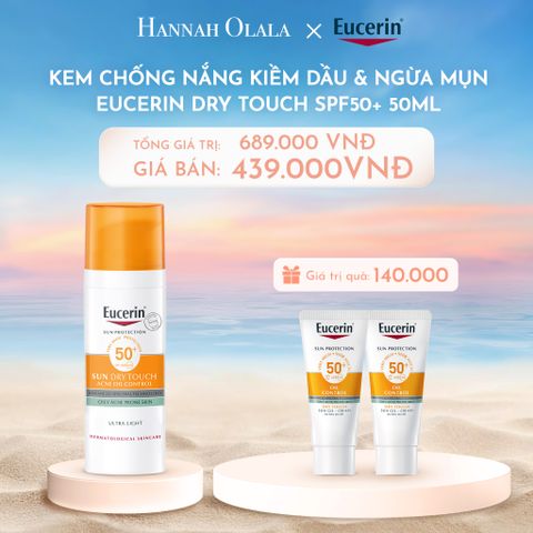  C785_DEAL 08: KEM CHỐNG NẮNG KIỀM DẦU & NGỪA MỤN EUCERIN DRY TOUCH SPF50+ 50ML 