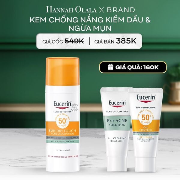  A58_DEAL 10: KEM CHỐNG NẮNG KIỀM DẦU & NGỪA MỤN EUCERIN DRY TOUCH SPF50+ 50ML 