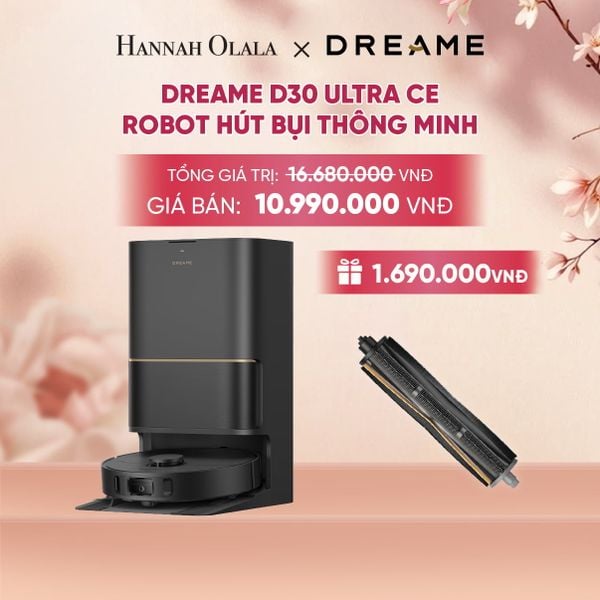  DREAME D30 ULTRA CE ROBOT HÚT BỤI THÔNG MINH - LỰC HÚT 25.000PA - SẤY KHÔ GIẺ LAU KHÍ NÓNG - BH 24 THÁNG 