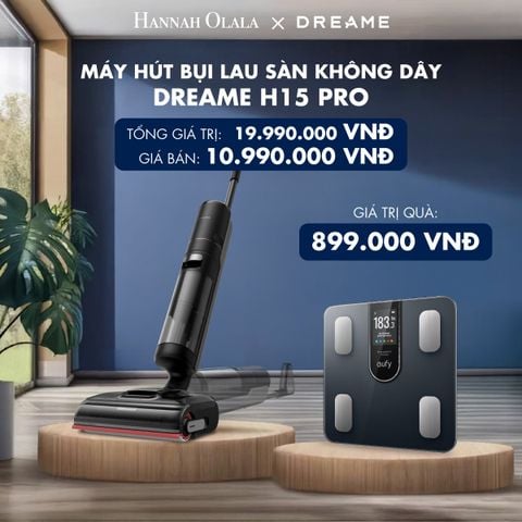  DREAME H15 PRO MÁY HÚT BỤI LAU SÀN KHÔNG DÂY GIẶT NÓNG BH 24 THÁNG 