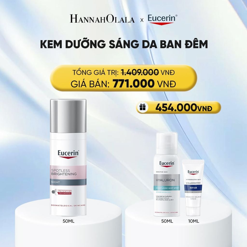  KEM DƯỠNG ĐÊM GIẢM THÂM NÁM & SÁNG DA EUCERIN SPOTLESS BRIGHTENING 50ML - DEAL 14 