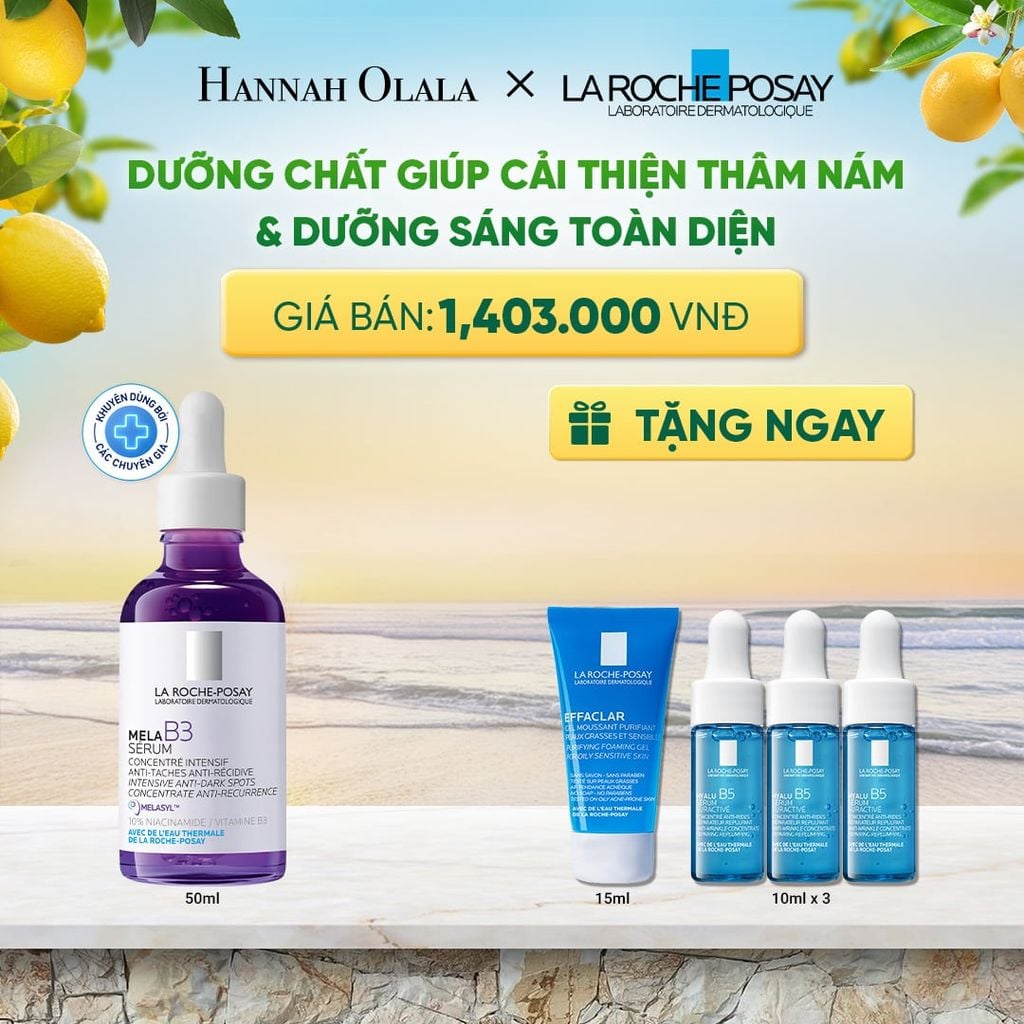 DƯỠNG CHẤT GIÚP CẢI THIỆN GIẢM THÂM NÁM & DƯỠNG SÁNG TOÀN DIỆN MELA B3 SERUM 50ML DEAL 14 