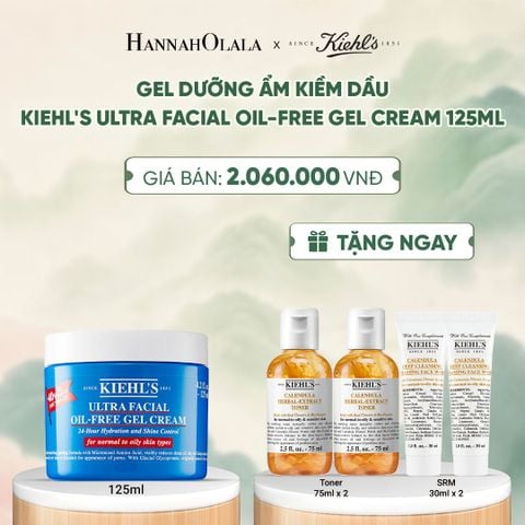  GEL DƯỠNG ẨM KIỀM DẦU 24H KIEHL'S ULTRA FACIAL OIL-FREE GEL CREAM 125ML - A133 