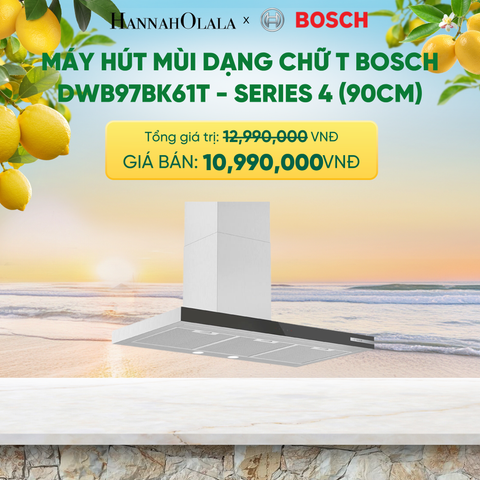  MÁY HÚT MÙI DẠNG CHỮ T BOSCH DWB97BK61T - SERIES 4 (90CM) - A2371 