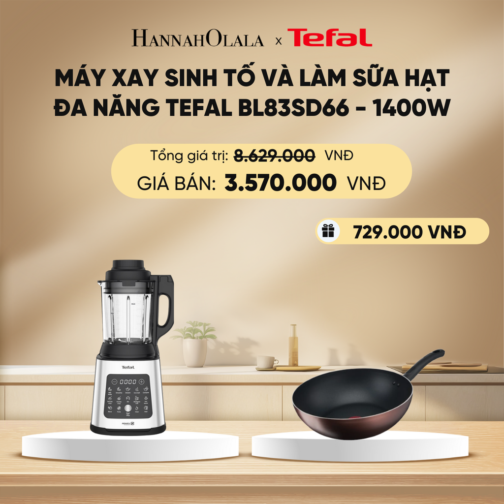  DEAL 6.1: MÁY XAY SINH TỐ VÀ LÀM SỮA HẠT ĐA NĂNG TEFAL BL83SD66 - 1400W 