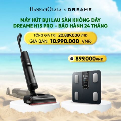  DEAL 11: DREAME H15 PRO MÁY HÚT BỤI LAU SÀN KHÔNG DÂY GIẶT NÓNG BH 24 THÁNG 