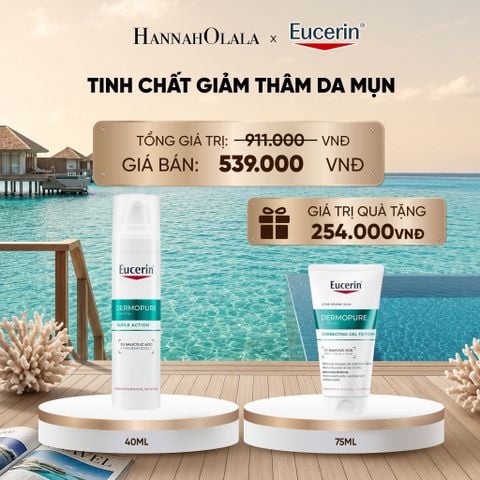  TINH CHẤT GIÚP GIẢM THÂM MỤN VÀ DƯỠNG SÁNG DA
EUCERIN DERMOPURE CLINICAL TRIPLE ACTION 40ML_ D317 