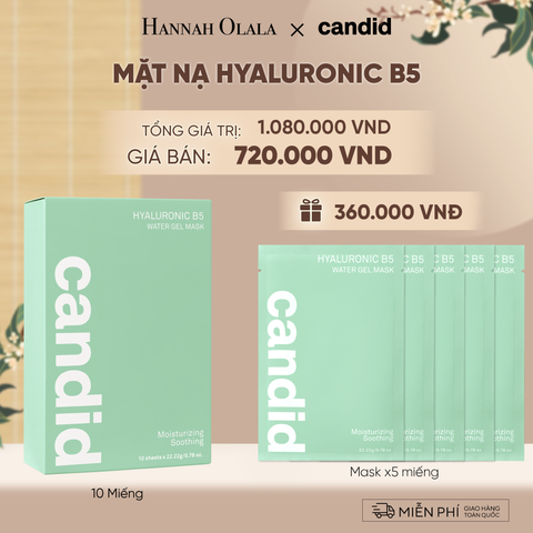  HỘP 10 MIẾNG MẶT NẠ CẤP ẨM B5 DEAL 15: - A222 