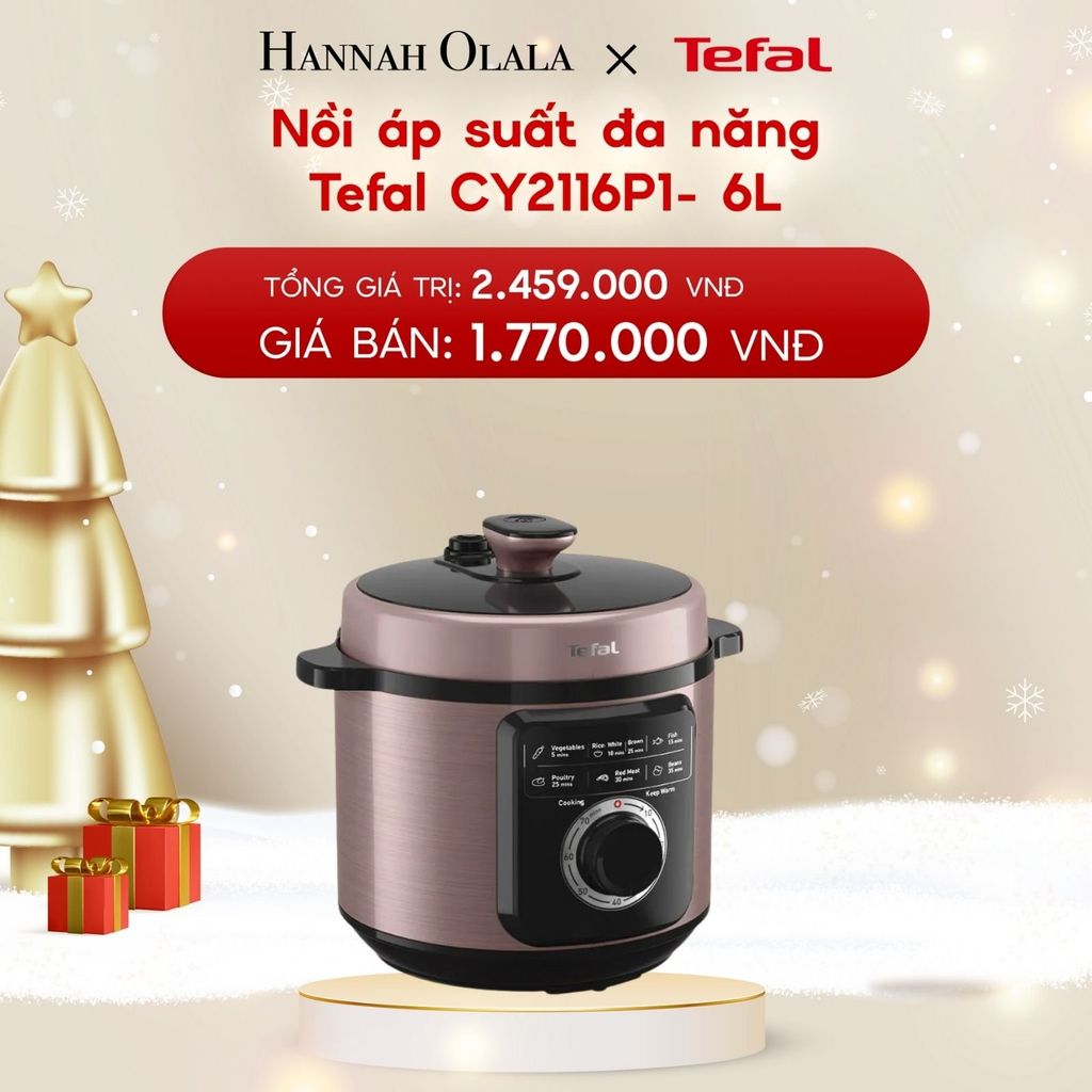  A1162_DEAL 6: NỒI ÁP SUẤT ĐA NĂNG TEFAL CY2116P1- 6L 