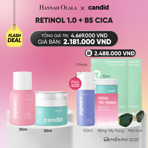  RETINOL 1.0 & B5 CICA BỘ ĐÔI LÀM MỜ NẾP NHĂN VÀ DƯỠNG ẨM PHỤC HỒI CHUYÊN SÂU - DEAL 14:_A2005 