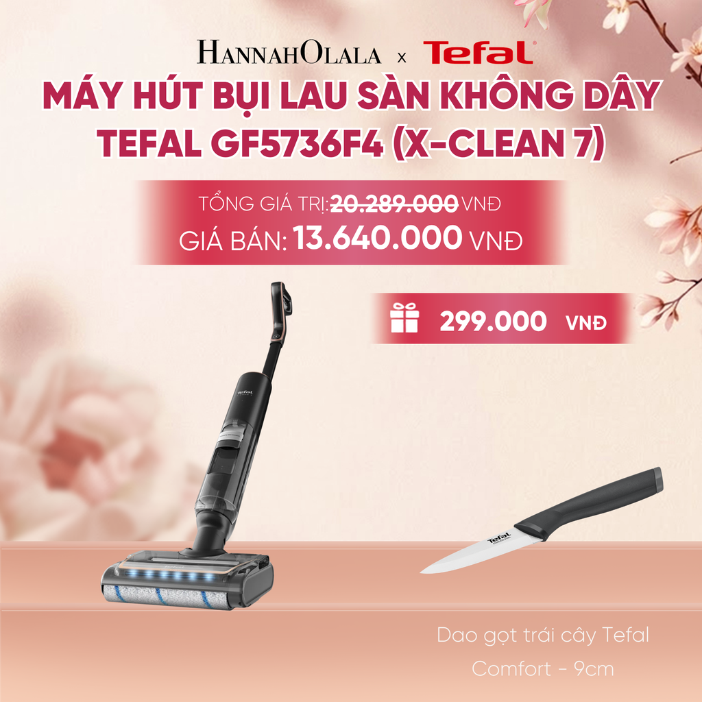  MÁY HÚT BỤI LAU SÀN KHÔNG DÂY TEFAL GF5736F4 (X-CLEAN 7) - A488 