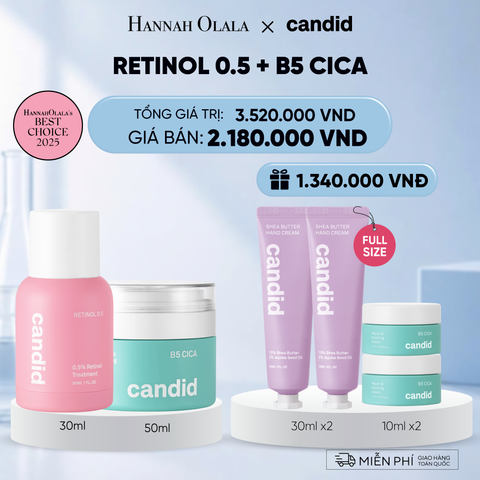  RETINOL 0.5 & B5 CICA BỘ ĐÔI LÀM MỜ NẾP NHĂN VÀ DƯỠNG ẨM PHỤC HỒI CHUYÊN SÂU DEAL 14: 