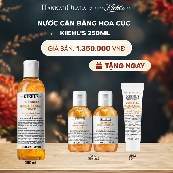  NƯỚC CÂN BẰNG HOA CÚC KIEHL'S CALENDULA HERBAL EXTRACT ALCOHOL-FREE TONER 250ML - A125 