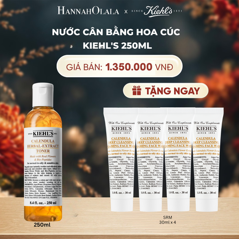  NƯỚC CÂN BẰNG HOA CÚC KIEHL'S CALENDULA HERBAL EXTRACT ALCOHOL-FREE TONER 250ML - A125 